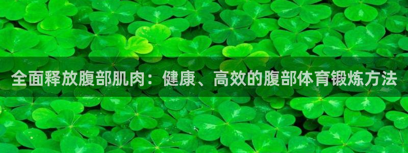 必发官方正版app娱乐平台：全面释放腹部肌肉：健康、高效的腹